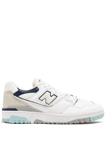 Top New Balance od brušene kože bijela