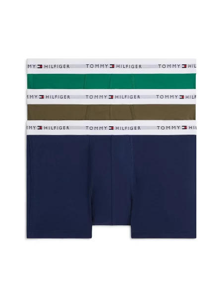 Tommy Hilfiger Underwear Boksarice mornarska / zelena / kaki bela