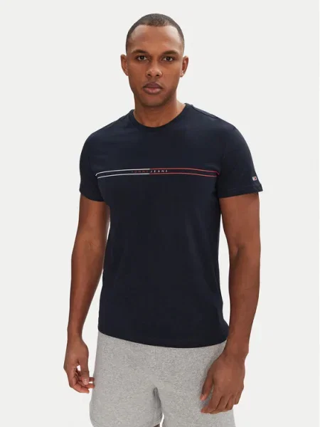 Tricou Tommy Jeans albastru