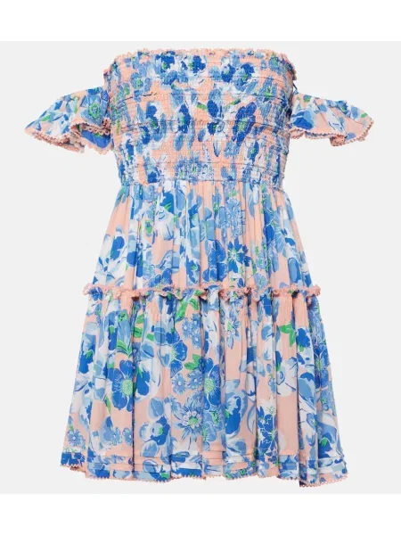 Rochie Poupette St Barth cu model floral roz