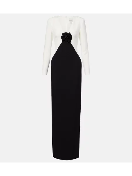 Rochie Roland Mouret cu model floral negru