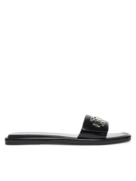 Tory Burch Klapki T Lock Slide czarny
