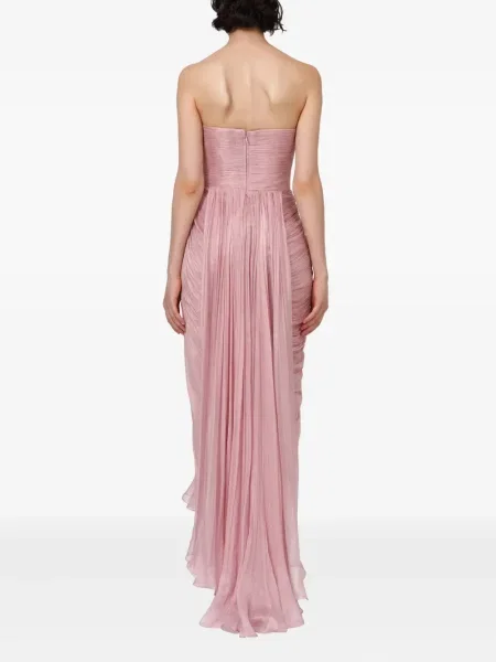 Rochie Iris Serban drapată de costum roz