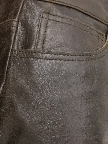 Kožna suknja Day Birger Et Mikkelsen iznad koljena prorez smeđa