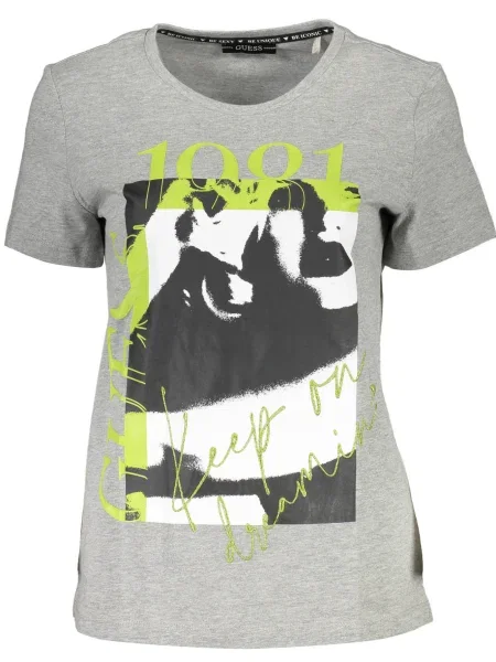 Scurt tricou Guess Jeans cu mâneci scurte negru
