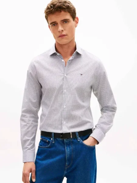 Tommy Hilfiger Cămașă | stretch negru