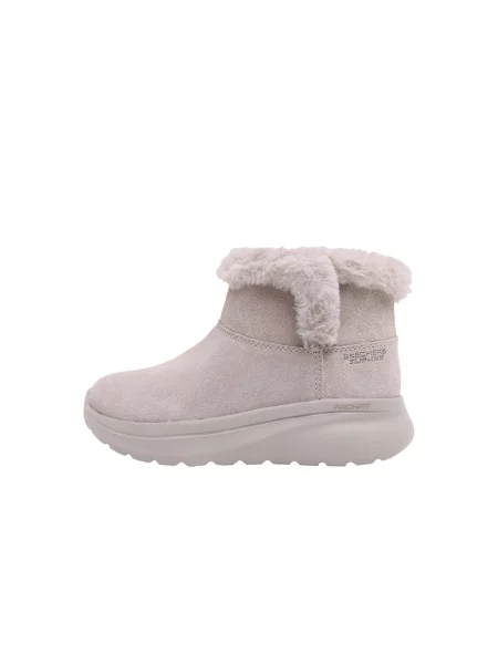 SKECHERS Kozačky GO WALK ARCH FIT N-JOY světle šedá