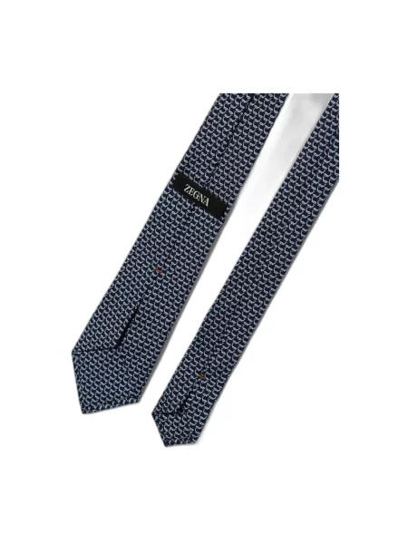 Koszulka Zegna z nadrukiem niebieska