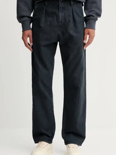 G-Star pantaloni de bărbați bleumarin drepți