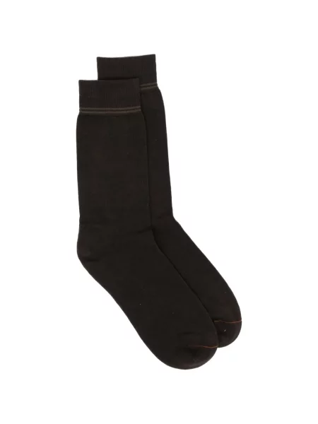 Șosete Zegna din material terry maro