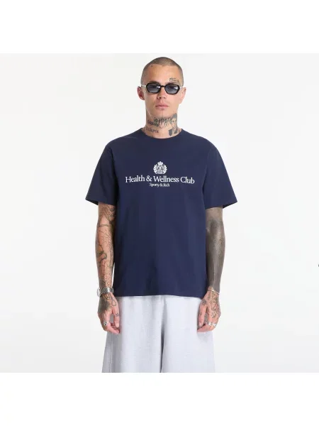 T-shirt Sporty & Rich H&W Crest Tshirt UNISEX Dark Navy L granatowa