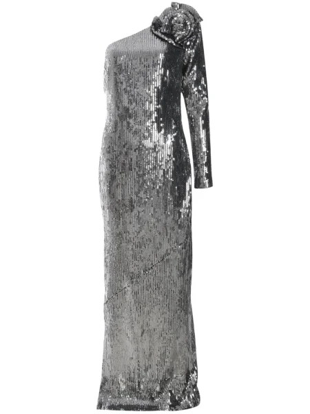 Рокля Roland Mouret сребристо