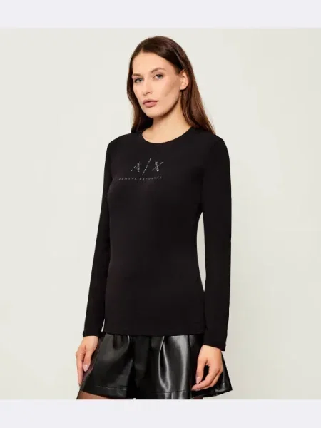 Armani Exchange Bluză negru