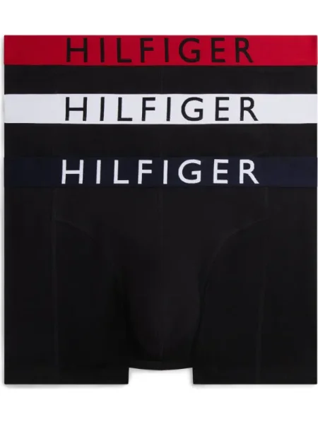 Tommy Hilfiger Underwear Boxeralsók piros / fekete fehér