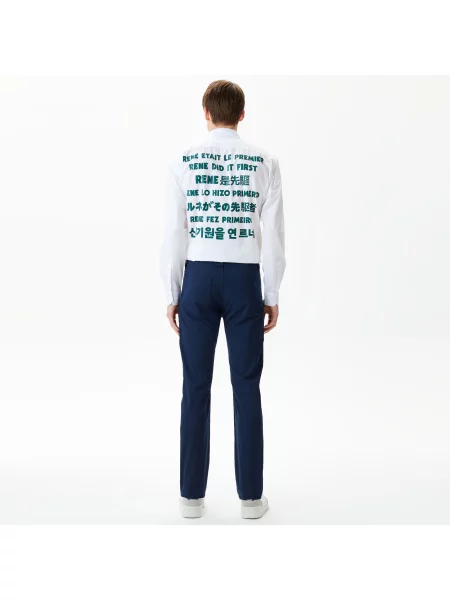 Lacoste Spodnie Lacoste granatowe