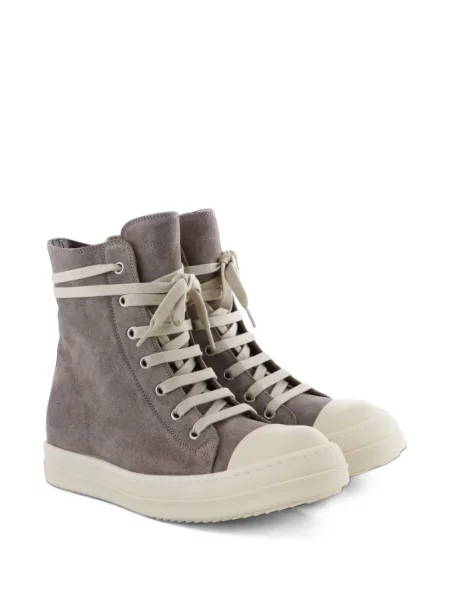 Top Rick Owens din piele de căprioară gri