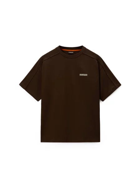 NAPAPIJRI Tricou TEZA maro închis alb