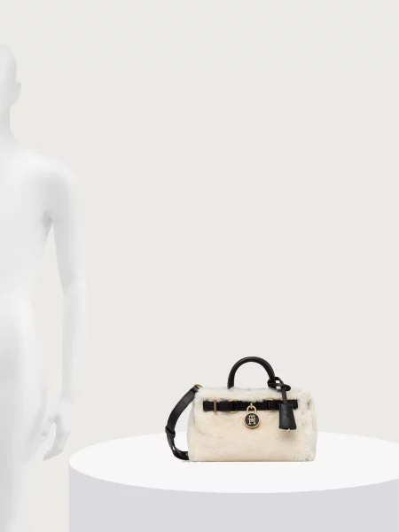 Tommy Hilfiger чанта crossbody дамска от вълна бежово