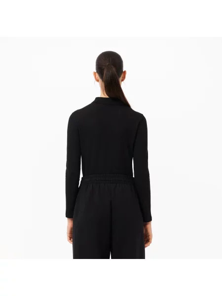 Поло Lacoste черное