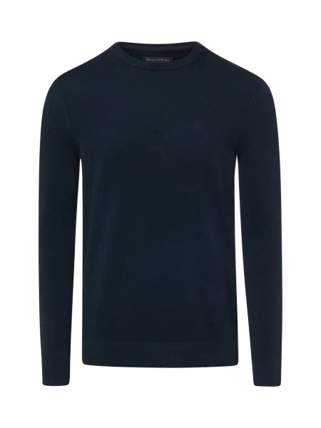 Marc O'Polo sweter z dzianiny Mężczyźni S niebieski