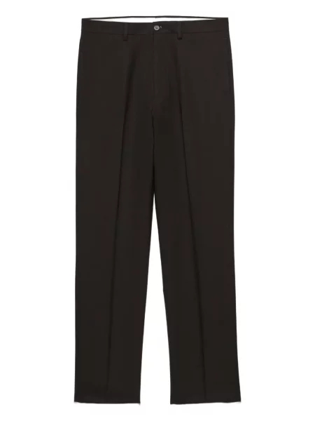 Pantaloni Prada de lână maro
