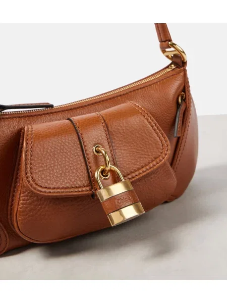 Geanta de piele Chloé din piele maro