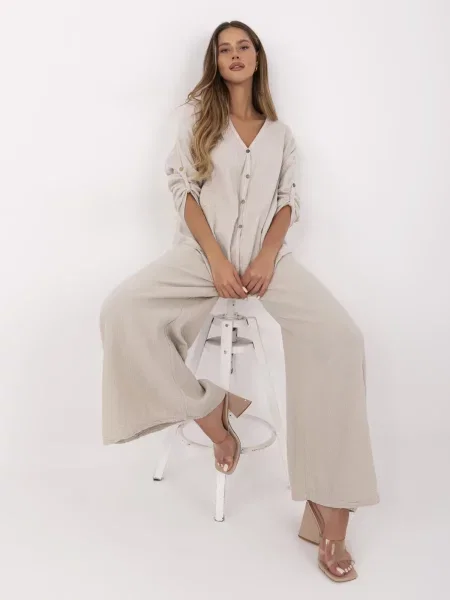 Pantaloni Italy Moda bej