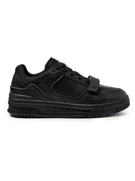 Sneakersy Mallet London skórzane na ramiączkach czarne