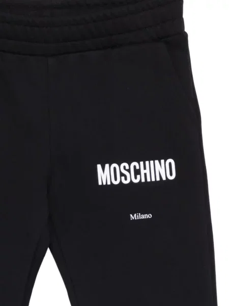 Spodnie dziecięce Moschino czarne