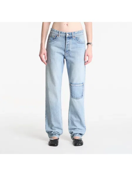 Pantaloni Mm6 Maison Margiela cu 5 buzunare albastru
