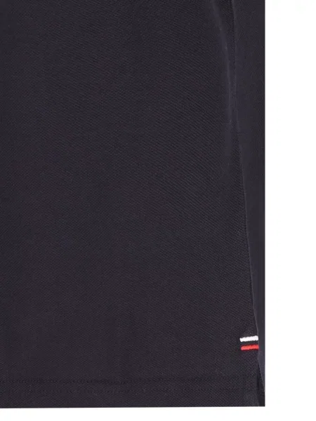 Tricou polo Moncler cu autograf albastru