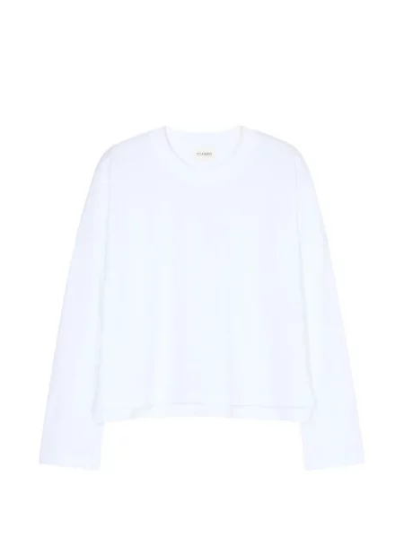 Tricou Closed cu decolteu rotund lung alb