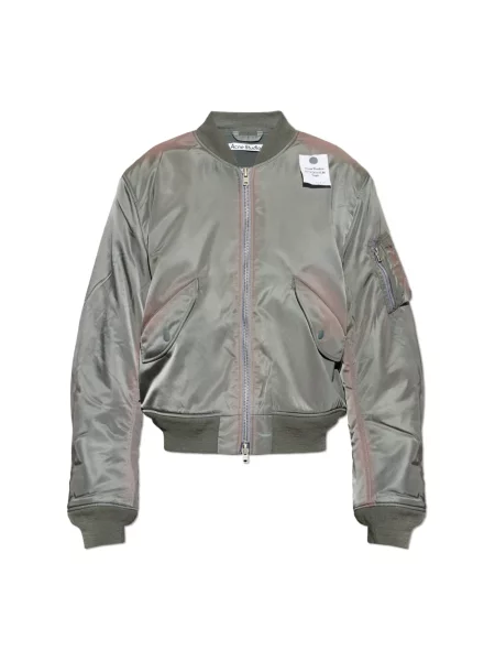 Kurtka bomber Acne Studios wełniany zielony