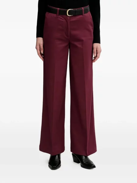 Pantaloni croiți Sisley roșu