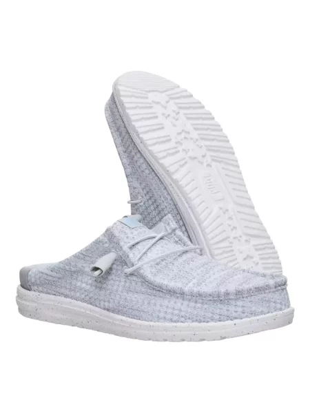 HeyDude Mokasyny Wally Slip Multi Mesh białe