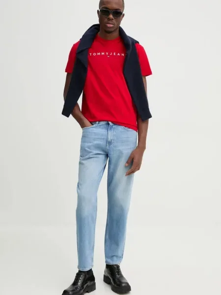 Kavbojke Tommy Jeans modra