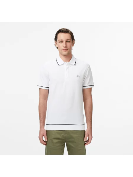 Поло Lacoste белое