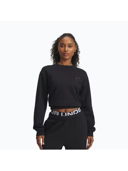 Bluza treningowa Under Armour Icon Vida Fleece Crew black/black czarny