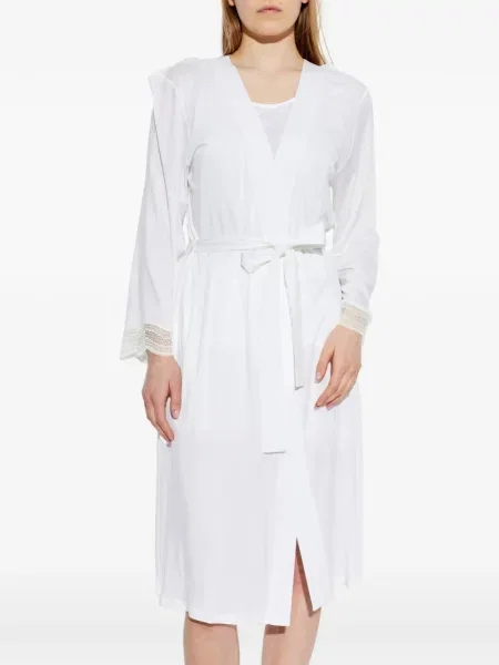 Халат Hanro с дантела бяло