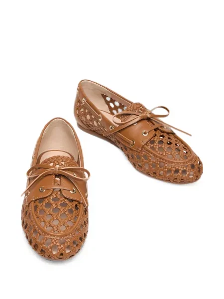 Pantofi loafer Stuart Weitzman din piele maro