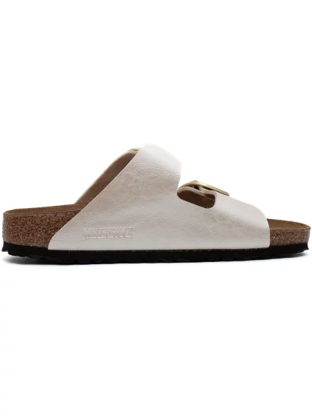 Pantofi Birkenstock cu cataramă alb