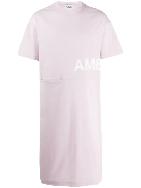 Tricou Ambush cu imagine lung roz