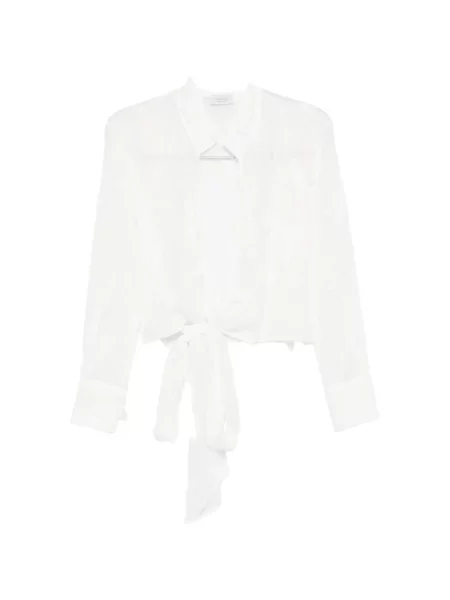 Bluzka Mazzarelli wiązana biała