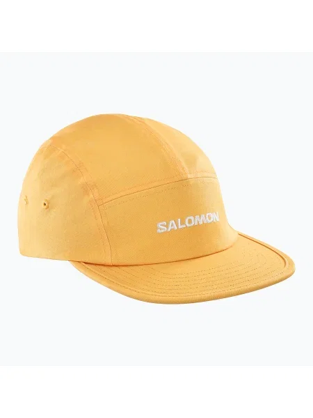 Salomon 5 панелна топла бейзболна шапка кайсия жълто