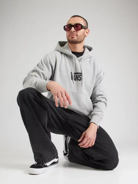 VANS Mikina svetlosivá čierna