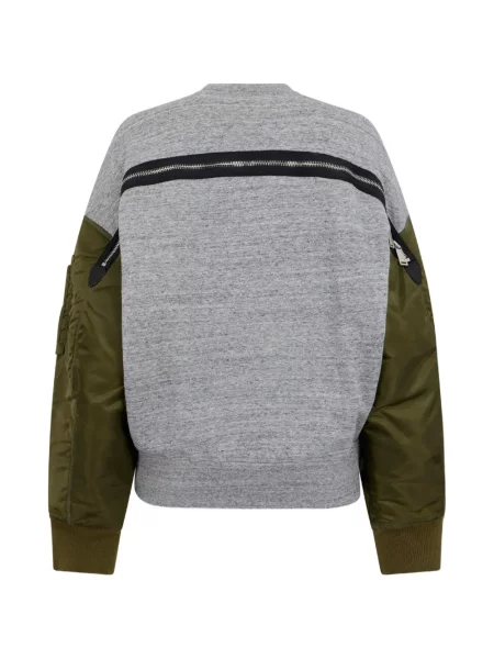 Top Dsquared2 melange cu decolteu rotund gri