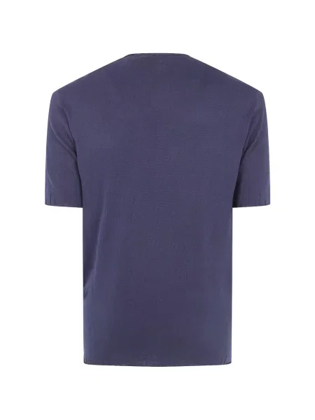 Tricou Md75 cu decolteu rotund albastru