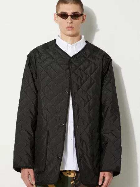 Kenzo geaca Weave Liner barbati de tranzitie oversize negru