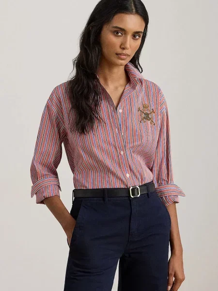 Lauren Ralph Lauren cămașă din portocaliu