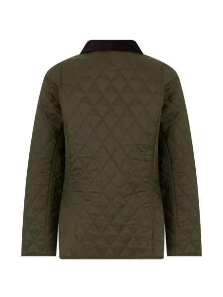 Gulerat matlasat geacă Barbour de catifea cord verde